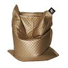 Elephant Bean Bags JUMBO QUILTED Gold 175X135cm