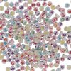 Letter Beads- White Beads Coloured Letters