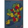 Ireland Wooden Puzzle with County Flags